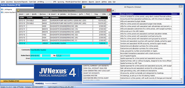The Dashboard of JVNexus 4.1
