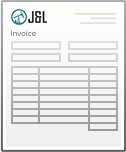 A sample invoice already filled in by the software as a result of the automated ticketing process