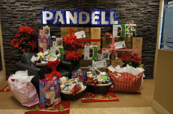 Presents donated to charity
