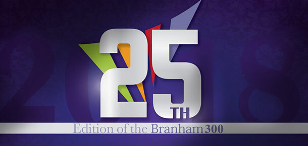 25th Edition of the Branham300 logo