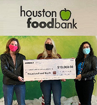 Pandell donates 10k to the Houston Food Bank
