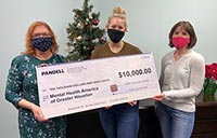Pandell donates 10k to Mental Health America of Greater Houston
